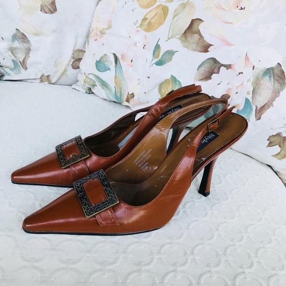 Style & Co Genuine Leather Sling Back Heel - Picture 6 of 8